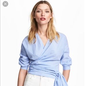 h&m wrap top